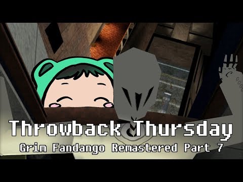 A METAL DETECTOR OVER CARLA | Grim Fandango Remastered Part 7 | Throwback Thursday