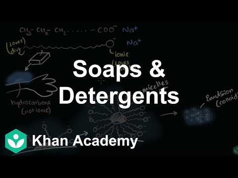 Soaps and detergents | Carbon and its compounds | Class 10 | Chemistry | Khan Academy
