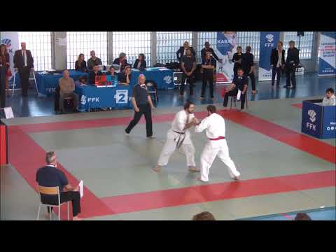 Alexis WARTH Vs Guillaume Pierre SOULIER  80Kgs H  Coupe de France 2018 Kyokushinkai