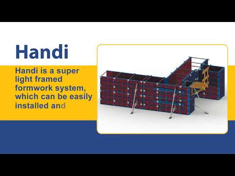 Super-lightweight framed formwork HANDI