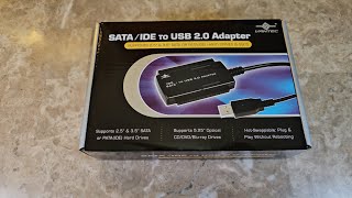 Vantec CB-ISATAU2 SATA/IDE to USB 2.0 Adapter Supports 2.5-Inch, 3.5-Inch Unboxing and Review
