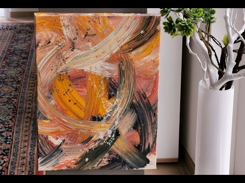 Acryl malen ganz einfach - abstrakt Farbe, für Anfänger - Easy Acrylicpainting for Beginners