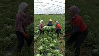 Giant long watermelon...#watermelon #fruit #fruits #farm #farmer #farming