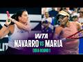 Emma Navarro Vs Tatjana Maria 2026 Doha Round 1 WTA Match Highlights