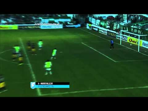 Gol de Vallejo. Sp. Estudiantes 1 - Santamarina 0 . Fecha 20. Primera B Nacional 2015. FPT.