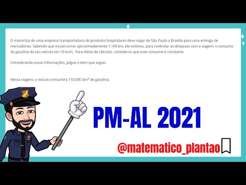 13 - Questão PM-AL ( Cespe/Cebraspe)