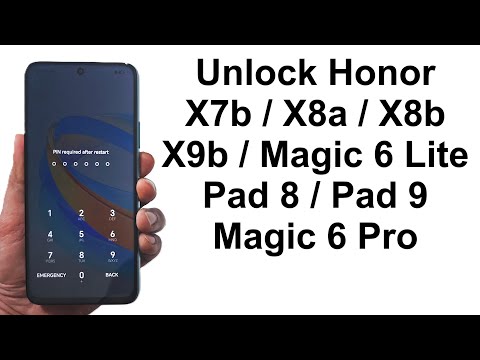 Forgot Password - How to Unlock Honor X7b, X8a, X8b, X9b, Magic 6 Lite, Pad