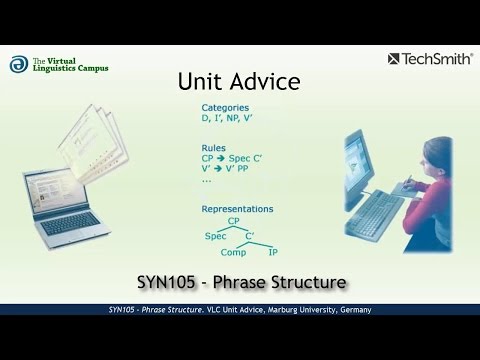 SYN105 - Unit Advice (Phrase Structure)