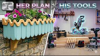 Window Planter Box | Her Plan, His Tools Ep.1