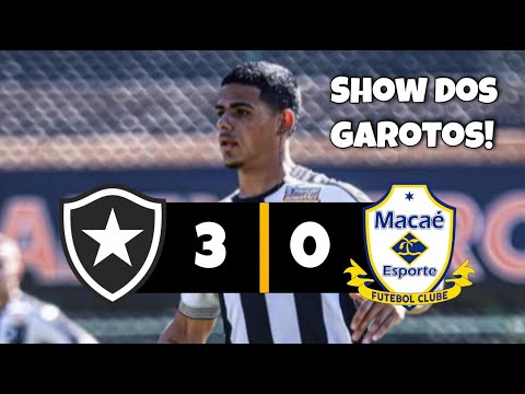 BOTAFOGO NAS QUARTAS DE FINAL | Botafogo 3 x 0 Macaé | Melhores momentos | Carioca sub-20.