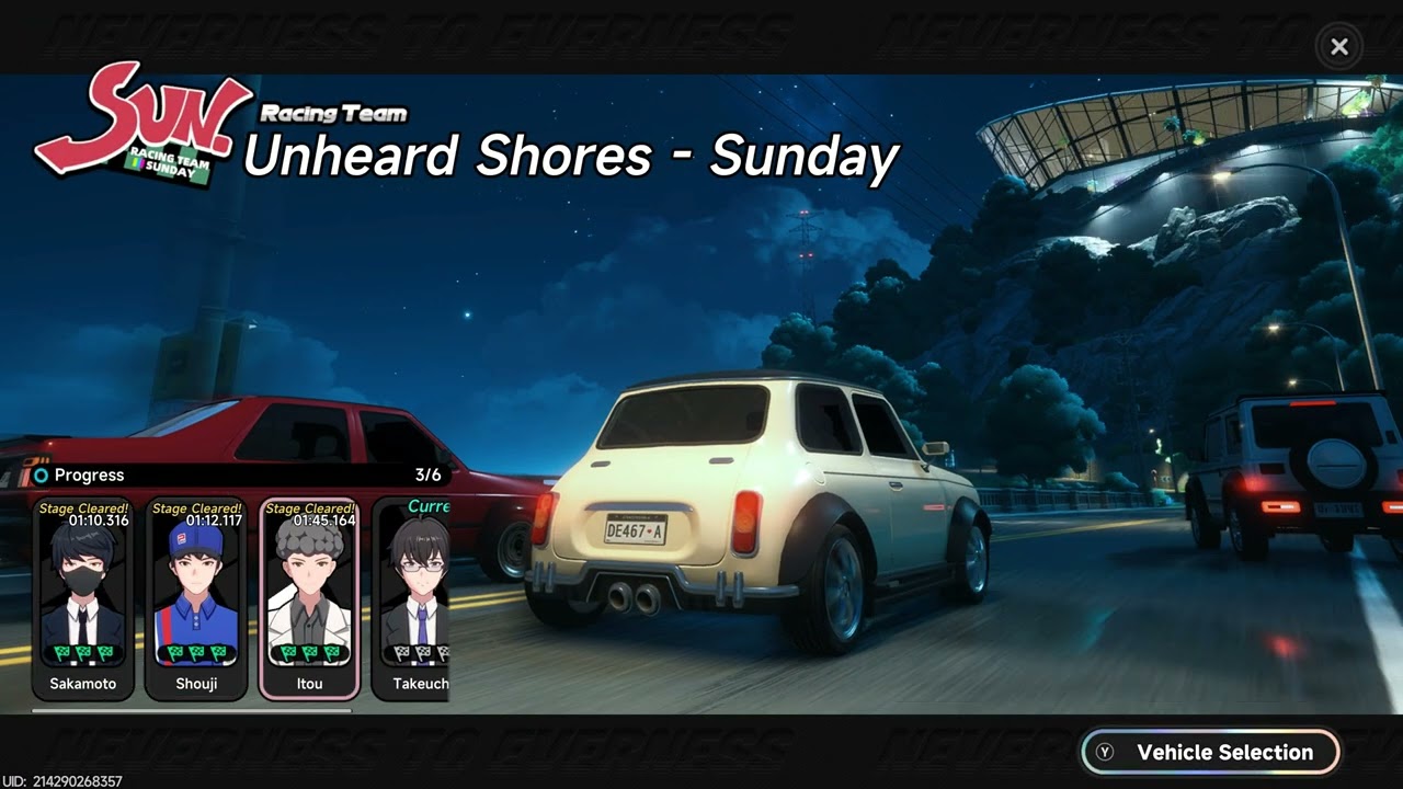 NTE -  Neverness To Everness -  CAR RACING SIDE MISSION 1 - UNHEARD SHORES SUNDAY 2026