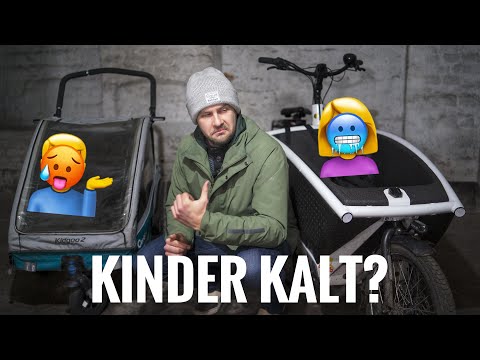 Fahrrad fahren im Winter: Wie Kinder im Anhänger oder Lastenrad warm halten?