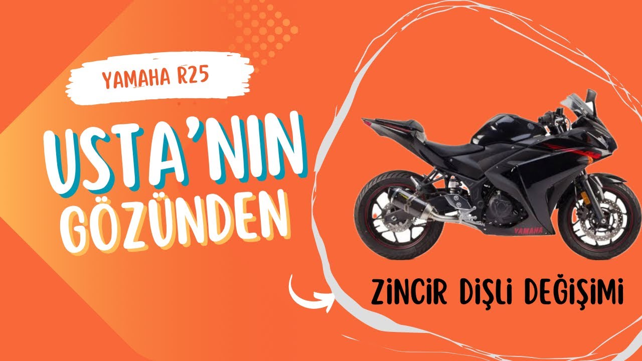 R 25 ZİNCİR DİŞLİ DEĞİŞİMİ. #yamaha #r25 #tamirci #motorcycle