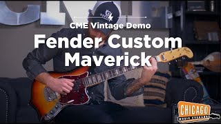 Video thumbnail for VERY RARE | 1969 Fender Custom Maverick | CME Vintage Gear Demo | Shelby Pollard by Chicago Music Exchange