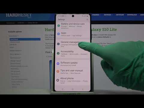 How to Enter Text Correction Options in SAMSUNG Galaxy S10 Lite – Open Text Correction Options