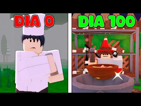 SOBREVIVI 100 DIAS COMO COZINHEIRO NO 99 NOITES NA FLORESTA