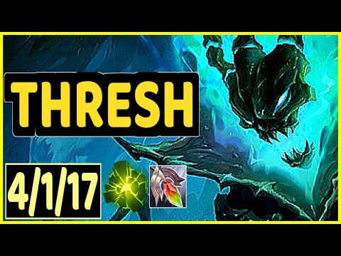THRESH VS NAUTILUS - 4/1/17 KDA SUPPORT GAMEPLAY