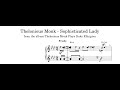 Thelonious Monk - Sophisticated Lady - Piano Transcription (Sheet Music in Description)