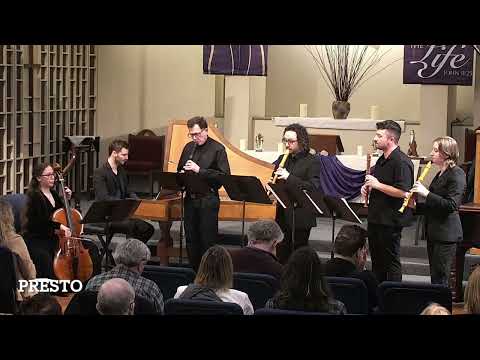J. C. Schickhardt, Concerto for 4 recorders & continuo,. La Fiocco - live performance.