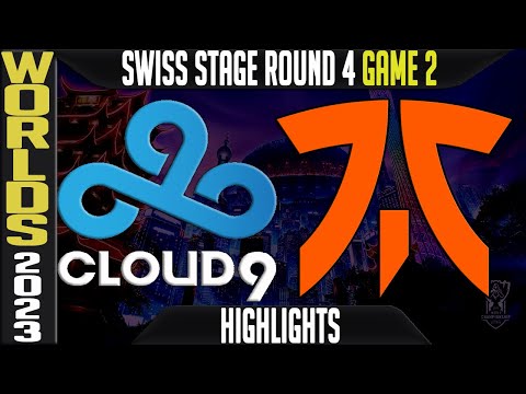 C9 vs FNC Highlights Game 2 | Worlds 2023 Swiss Stage Day 6 Round 4 | Cloud9 vs Fnatic G2