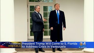 President Trump To Adddress Venezuelan Crisis In Miami