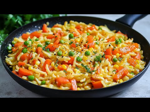 Delicious spaetzle butter vegetable pan in 10 minutes. Simple and very quick recipe