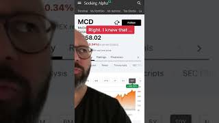 McDonald’s Dividend #shorts #stockmarket #investing #money #mcdonalds