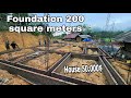 FULL VIDEO: 60 Days House Foundation Construction, Yard Floor Tiles, Concrete column, Plastering
