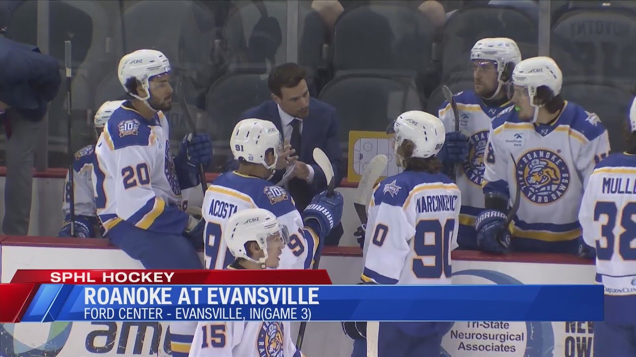 Evansville beats Roanoke in Game 3 of the SPHL President's Cup Playoffs