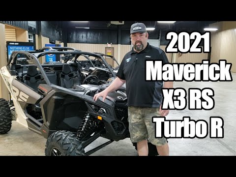 2021 Maverick X3 RS Turbo R Desert Tan Walk Around with Adrenaline Cycles