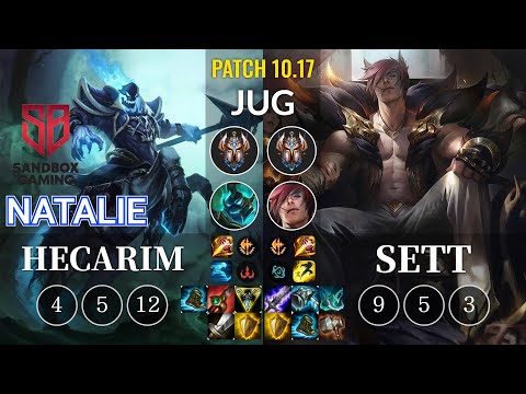 SB Natalie Hecarim vs Sett Jungle - KR Patch 10.17