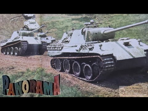 PANTHER tank crew training footage + COLOR German Newsreel 1944
