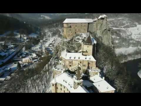 ORAVSKY PODZAMOK SLOVAKIA, JANUARY 2020 FULL HD 4K