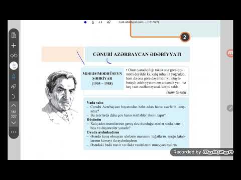 #HEYDƏRBABAYA SALAM" poeması - 1-ci dərs. 1-ci hissənin məzmunu və təhlili