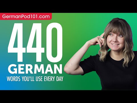 440 German Words You'll Use Every Day - Basic Vocabulary #84