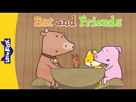 Bat's New Friends | Farm Animal Story | Friendship | Bedtime Story | Little Fox