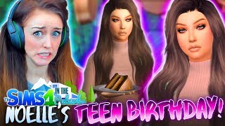 😰TEEN NOELLE IS STUNNING AND TERRIFYING!?😰 (The Sims 4 IN THE SUBURBS #21! 🏘)￼