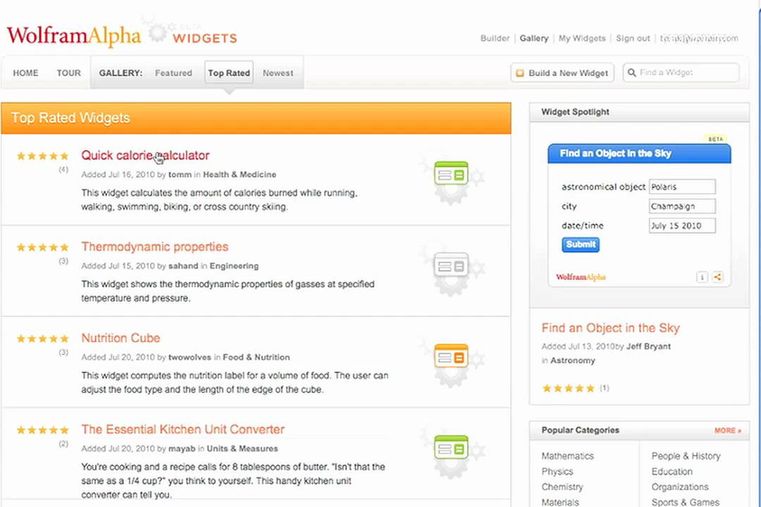 Introducing the Wolfram|Alpha Widget Builder