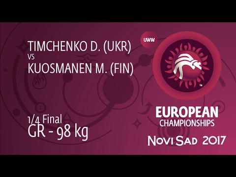 1/4 GR - 98 kg: D. TIMCHENKO (UKR) df. M. KUOSMANEN (FIN), 4-2