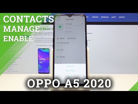How to Personalize Contacts in OPPO A5 2020 - Add Photo to Contact
