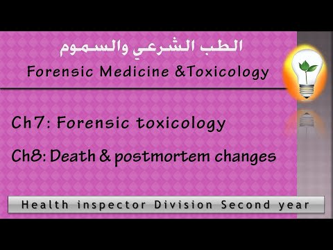 Forensic Medicine Toxicology Ch1 toxicology Ch2 Pesticides poisoning علم السموم والتسمم بالمبيدات