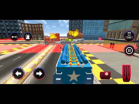 Police Ambulance Fire Truck Simulator 2021 -  City Emergency Fire Service -  Android Gameplay