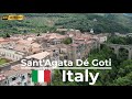Sant Agata Dé Goti Walking Tour 4K Italy Clifftop Village Medieval Streets