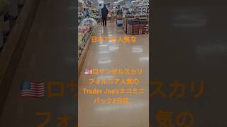 🇺🇸ロサンゼルスカリフォルニア人気のTrader Joe'sミニトートバッグ買いに… #ロサンゼルス 二日目の朝