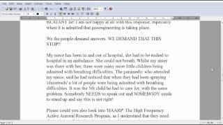 Chemtrails.Letter To MP.PLEASE FORWARD URGENT!