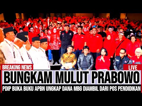 PRABOWO AUTO MINGKEM!! PDIP OPENS THE APBN BOOK TO REVEAL MBG FUNDS WERE TAKEN FROM THE EDUCATION...