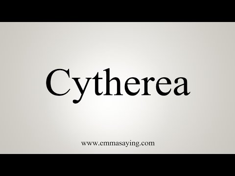 How To Say Cytherea