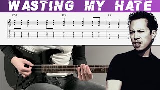 METALLICA - WASTING MY HATE (Guitar cover with TAB | Lesson)