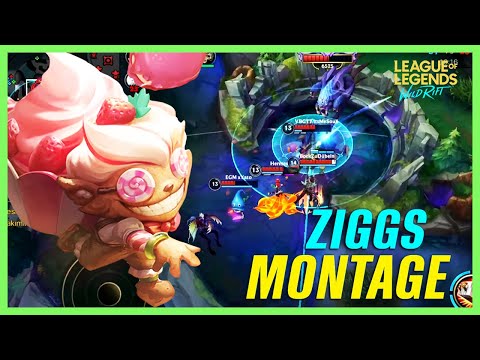 Wild Rift ZIGGS Montage - Best  ZIGGS Plays | LoL Wild Rift Montage