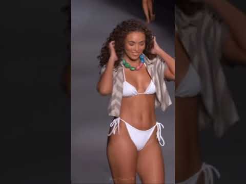 #bikini #girls #topmodels #swimweek #hot Naranja Furcado swimwear fashion show Miami swim week